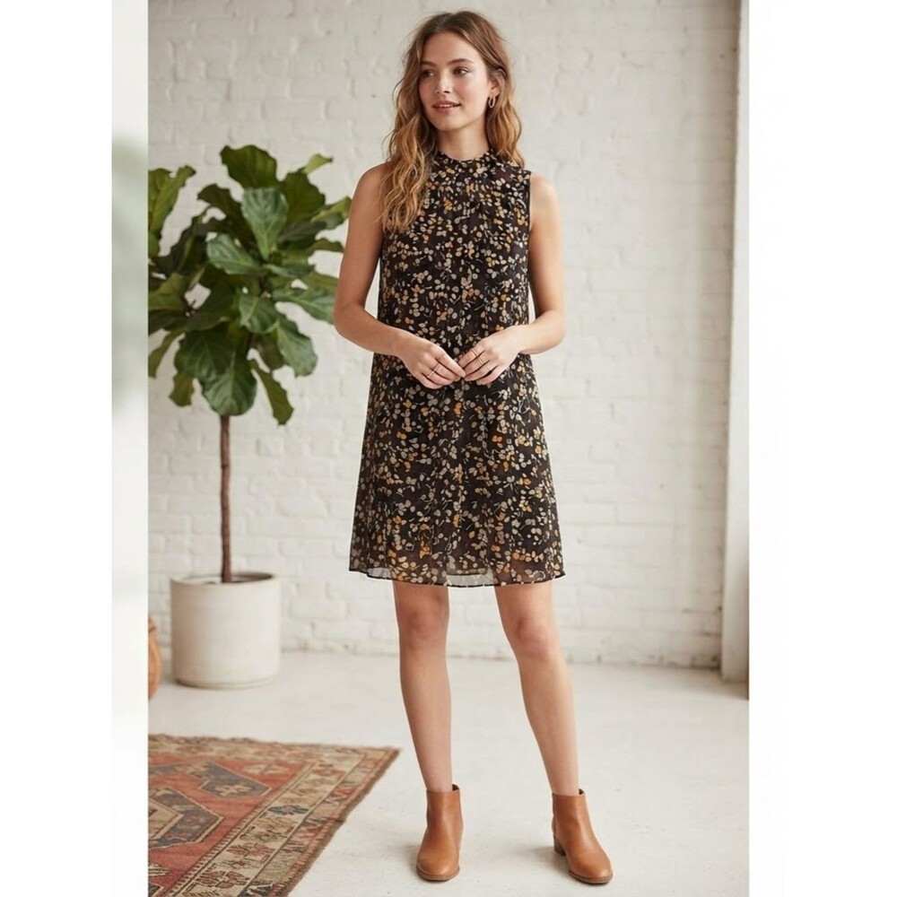 Marc New York floral patterned high neck sleeveless dress